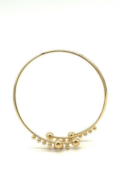 Gold Orbit Cuff Bracelet