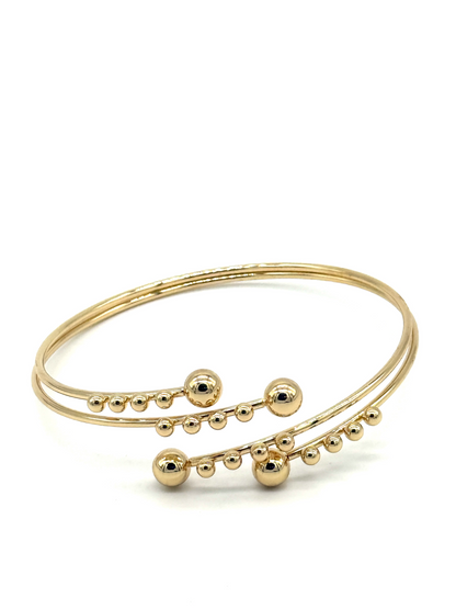 Gold Orbit Cuff Bracelet