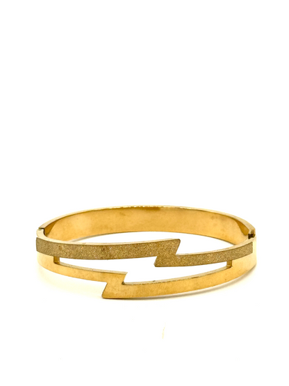 Golden Lightning Bolt Kada
