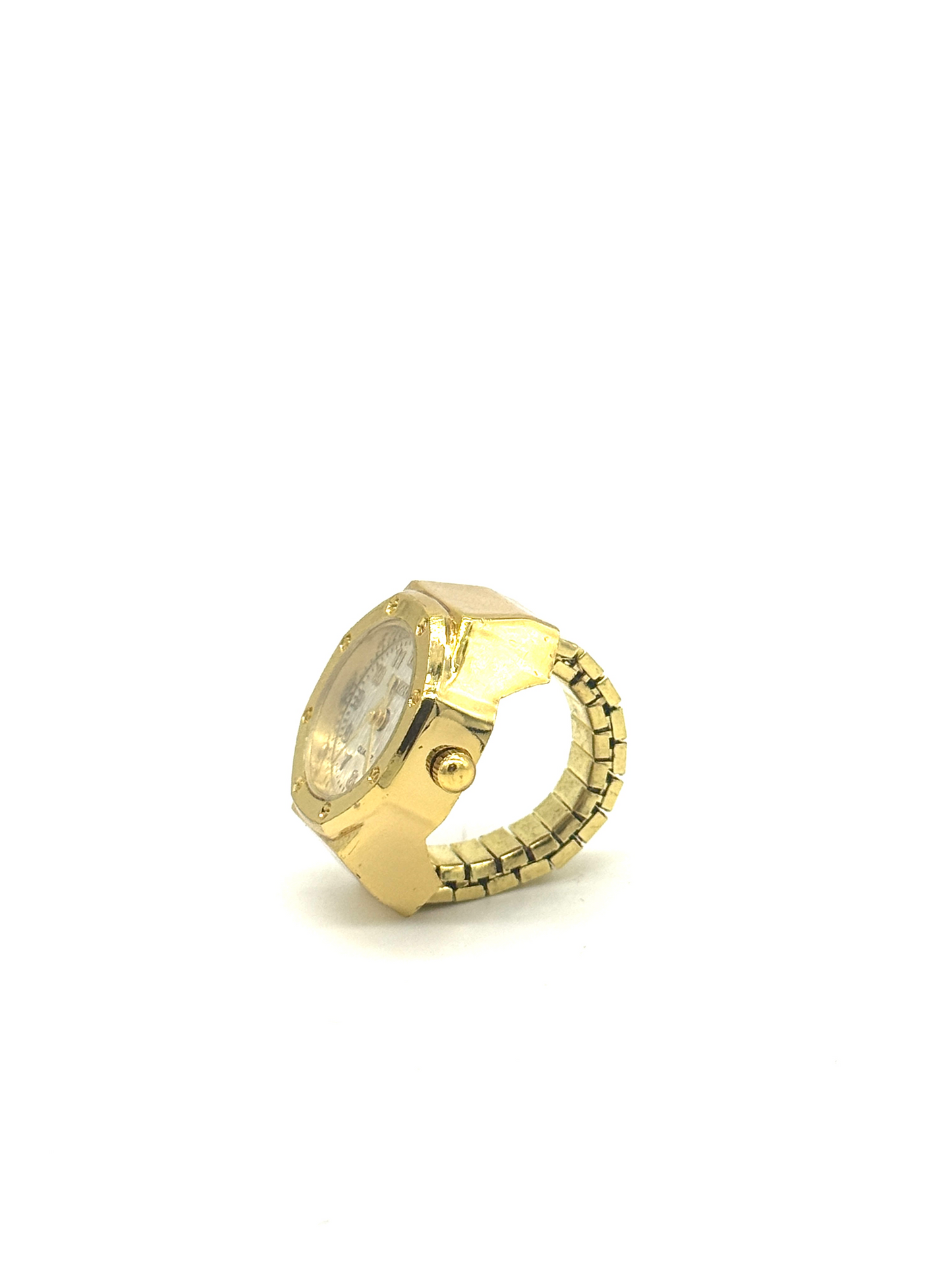 Golden + Beige Finger Watch