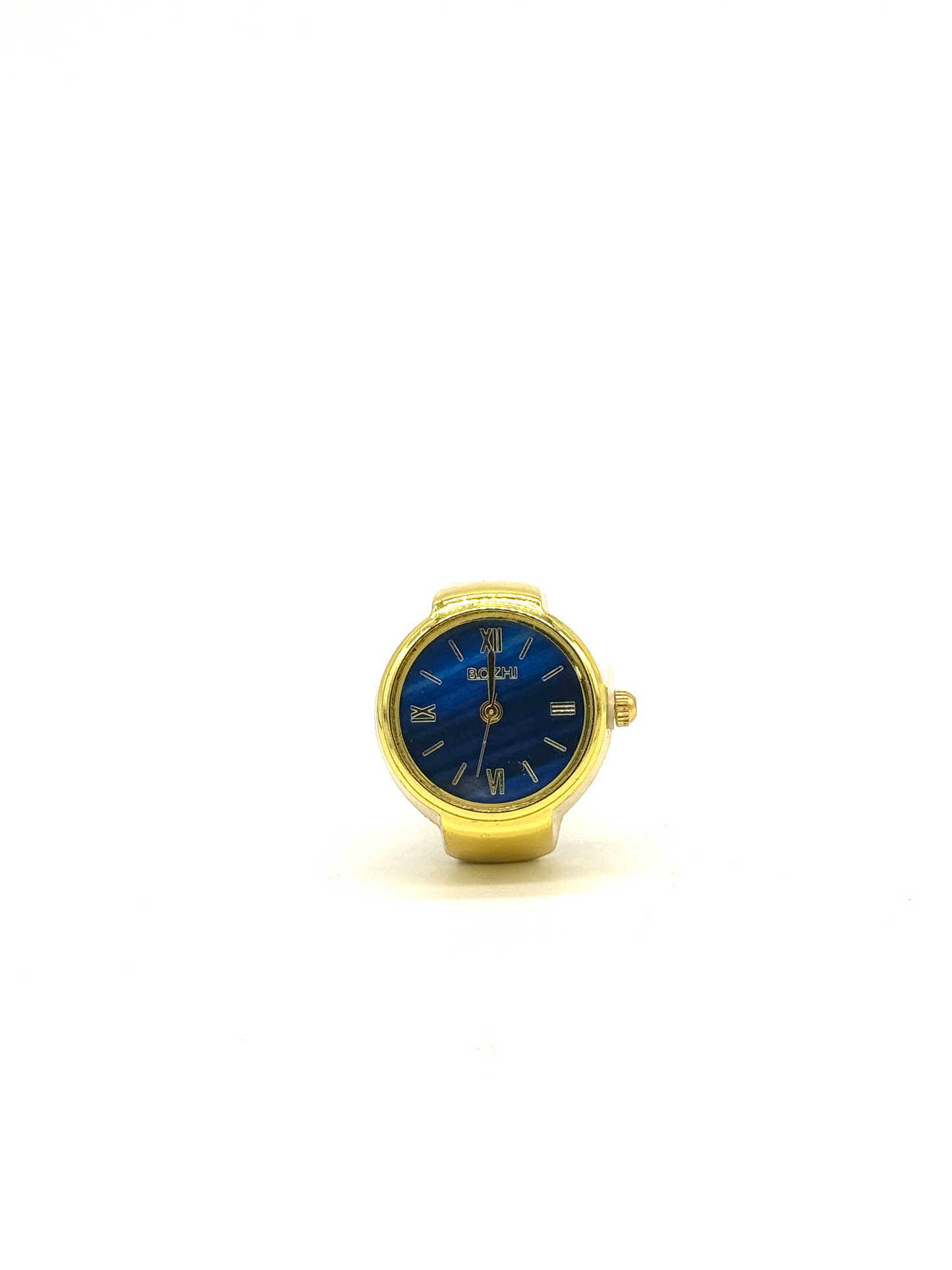 Golden + Blue Finger Watch
