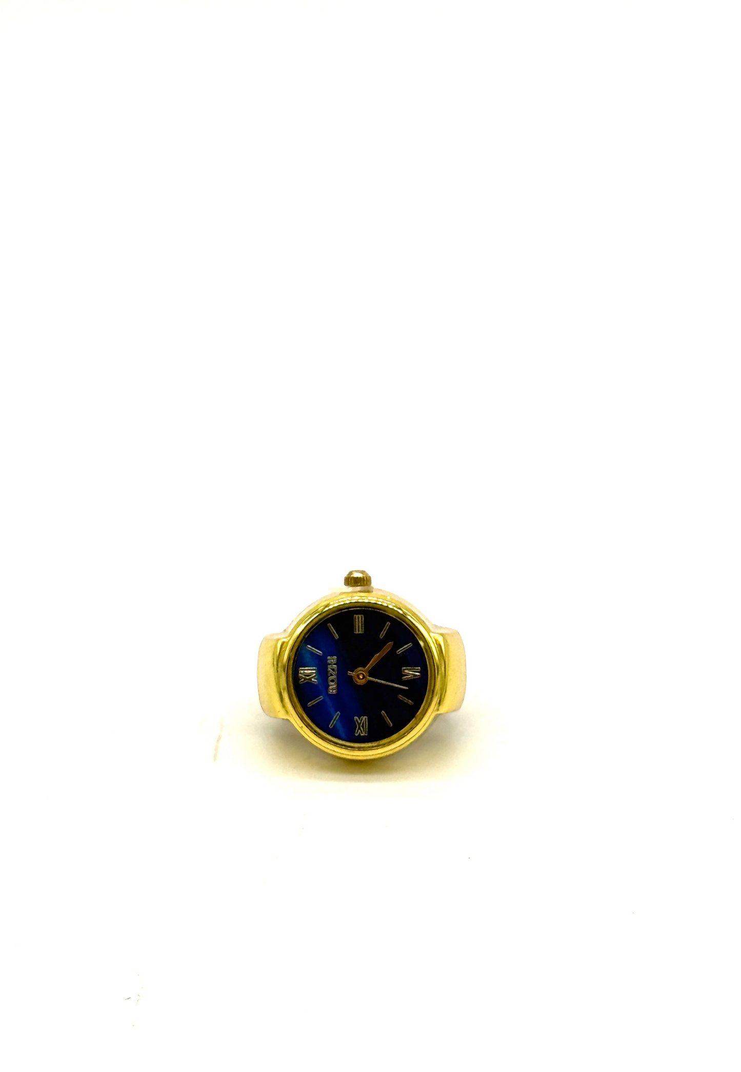 Golden + Blue Finger Watch