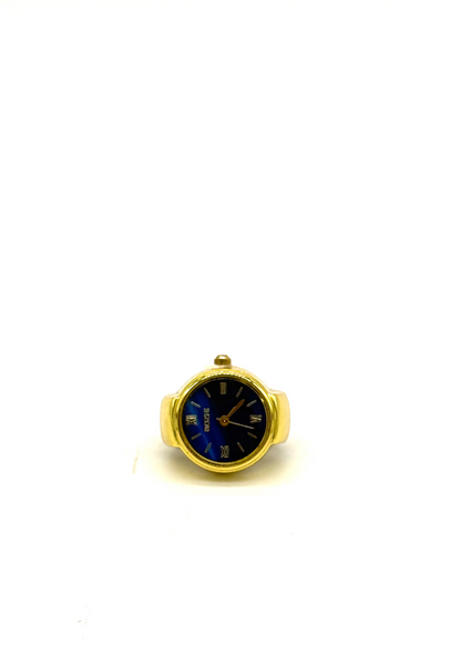 Golden + Blue Finger Watch