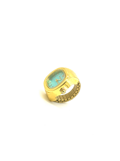 Golden + Mint Green Finger Watch