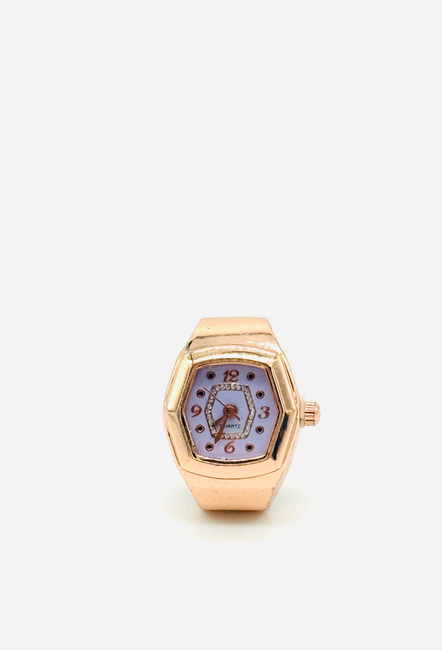 RoseGold + Silver Finger Watch