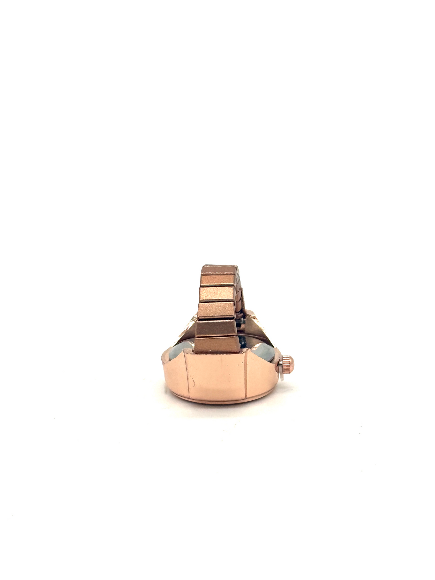 RoseGold + White Finger Watch