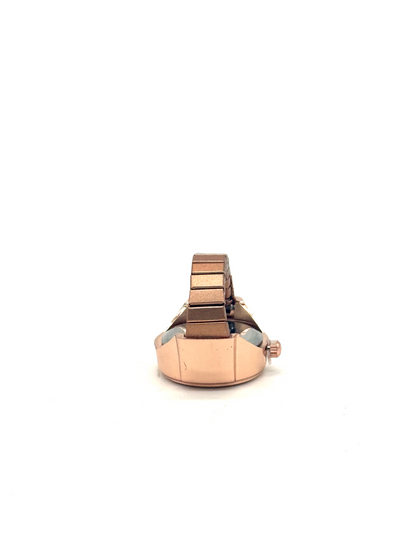 RoseGold + White Finger Watch
