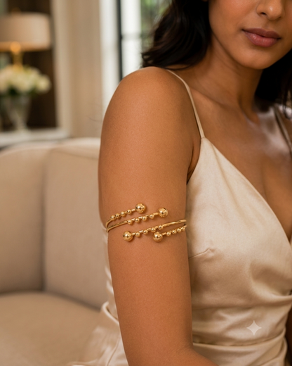 Gold Orbit Cuff Bracelet