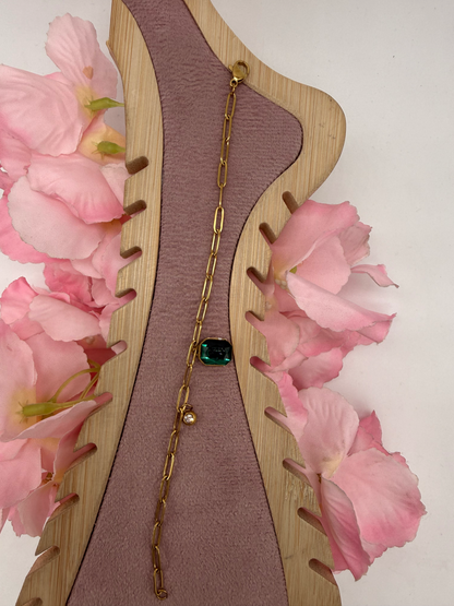 Verdelune Emerald Link Bracelet