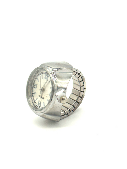 White + Silver Finger \Watch